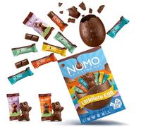 NOMO Vegan Alternative to Milk Chocolate Easter Egg with Bunnies and Mini Bars - Dairy Free - Gluten Free - Egg Free - Nuts Free - Plant-Powered