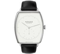 Nomos Glashutte Lux Hell White Gold Sapphire Crystal Watch NMS-075