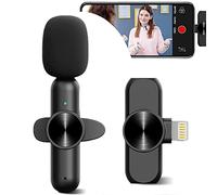 NOMOY Wireless Tie Microphone for i-Phone i-Pad, Professional Lapel Mic for Video Recording, Clip On Mic for Youtube/Interview/Vlog/Facebook Live Plug & Play