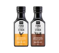 NOMU Chicken & Beef Stock Broth Concentrate 200ml - Makes 6L, Gluten Free