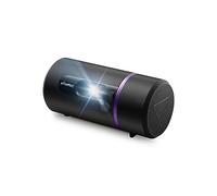 NOMVDIC R150 Mini Projector, Portable Projector with 90 Degree Rotating Lens, Built-in Battery for 4hrs Movie, 6W Speaker, 100" Screen, Outdoor Portable Projector with Carry Case