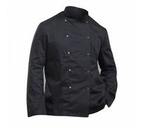 nomy Long Sleeve Chefs Jacket Chefswear Pack of 2 Dennys Black XS