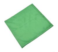 Non-Abrasive Cleaning Cloth 11.8in Green Soft | 30x30cm large size, soft microfiber, removes fingerprints, lint free, green color