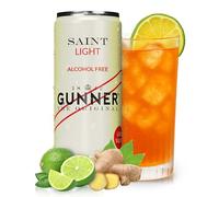 Non Alcoholic Cocktails, Natural Ginger Lime and Bitters, Zero Alcohol Ready to Drink Mix, Low Sugar and Low Calorie, 12 x 330ml Premium Cans, Alcohol Free Cocktails, Made in the UK
