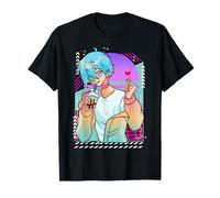 Non-Binary Anime Aesthetic Kawaii Cartoon Heart Boba Tea T-Shirt
