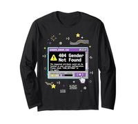 Non Binary Error 404 Gender Not Found Long Sleeve T-Shirt