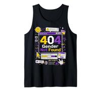Non Binary Error 404 Gender Not Found Tank Top