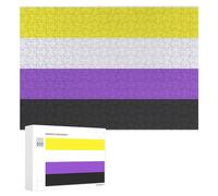 Non-binary Flag 300/500/1000 Piece Puzzles Customized Challenging Gifts for Adults 300 PCS