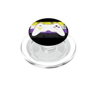 Non-Binary Flag Genderqueer Gaming LGBT Nonbinary Gamer PopSockets PopGrip for MagSafe