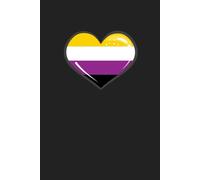 Non-Binary Flag Heart Journal: NB Enby Pride Design Notebook Gift Idea