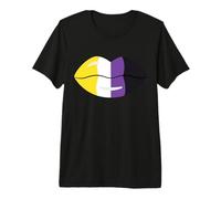 Non Binary Flag Lips Premium T-Shirt