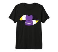 Non Binary Flag Lips Premium T-Shirt