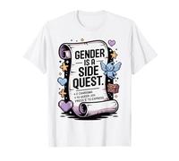 Non-Binary Gamer Gender is a Side Quest Video Game Queer T-Shirt