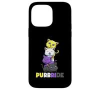 Non Binary Pride Cats Case for iPhone 14 Pro Max