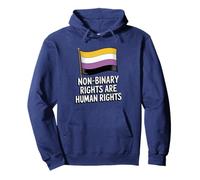 Non-Binary Rights Are Human Rights - Pride Trans Ally Pullover Hoodie