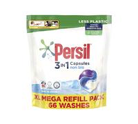 Non Bio 3 in 1 Laundry Detergent Washing Pods Capsules Tablets XL Mega Refill Pack (66 Wash) Upto 3 months supply, Gentle