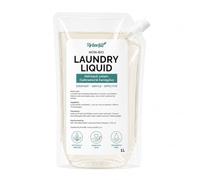 Non-Bio Laundry Liquid, Natural Patchouli and Cedarwood Scent, 1 Litre Refill, Plant Based and Gentle Laundry Detergent Safe for the Whole Family