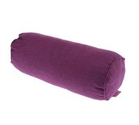 non-brand Full Round Bolster Pillow Cushion for Massage Table - Linen Yoga Bolster, 15.7inch Long & 5.9 Dia. - Purple
