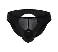 Non Chafing Mens Underwear Packing Underwear Ftm Mens Brief Underpants Compression Shorts Mens Casual K Pants For Men Mens Glossy Underwear Party Halloween Costume Outfit Black