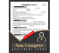 Non-Compete Agreement Forms: Employee Non-Competition Contract Logbook for Employers, HR & Small Businesses | Help Protect Confidential Info, Trade Secrets & Business Interests | 60 Forms