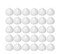 Non-Consumable PVC Butter Flower Meringue Candy Models for Visual Merchandising and Hands-On Craft Education (white)