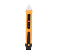 Non Contact Voltage Tester, Dual Range AC 12V/48V-1000V, Voltage Detector Electric Tester Pen with LED Lighting and Buzzer Alarm for Live Null Wire Judgement (Yellow)