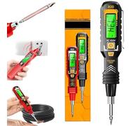 Non-Contact Voltage Tester with LCD Display, Smart Voltage Test Pen, 2-in-1 AC/DC Electrical Tester 30-1000V with Flashlight, Audible Alarm, Live Wire Detection Tool (Black)