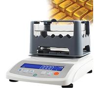 Non Destructive Gold Silver Purity Tester Lab Grade Density Meter with 0.001g/cm³ Precision LCD Display Auto Calibration(600/0.005g)