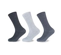 Non Elastic Socks Mens 12 Pack | Casual Socks For Men Comfortable Easy Grip Rich Cotton Socks | Super Soft Top Socks 6-11 UK Size
