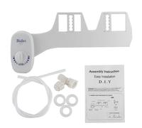 Non-Electric Mechanical Toilet Bidet Sprayer Self Cleaning with Single Nozzle Attachment White(G1/2 )