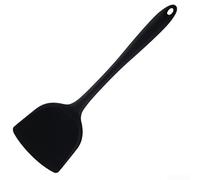 Non Friendly Silicone Spoon with Long Handle for Safe Use on All Cookware Types Retains No Food and Is Simple to Clean After Use (black)