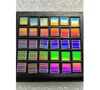 Non-Functional Silicon Wafer with IC Die Patterns, CMOS CPU Semiconductor Sample for Teaching, STEM Education, and Art Display (6 * 6Mm 1 box 30 pcs)