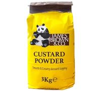 Non GMO Custard Powder, 3KG Bulk Pack, Vanilla Flavour, for Cafes, Bakeries and Restaurants