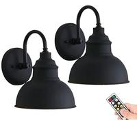Non Hardwired Wall Sconces Battery Operated Wall lights Set of Two With Remote,Vintage Indoor Dimmable Led Wall Sconce Wireless Wall lamps No Wire Wall Light Fixtures For Bathroom Bedroom Hallway