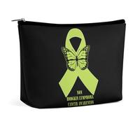 Non Hodgkin Lymphoma Cancer Awareness 1 Cosmetic Bag Travel Portable Makeup Bag Large Capacity Toiletry Bag Women Storage Bags-3