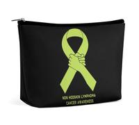 Non Hodgkin Lymphoma Cancer Awareness Cosmetic Bag Travel Portable Makeup Bag Large Capacity Toiletry Bag Women Storage Bags-3