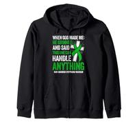 Non-Hodgkin Lymphoma Warrior Zip Hoodie
