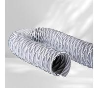 Non-Insulated Flex air Aluminum ducting Dryer Vent Hose, Heavy-Duty air ducting for Duct Fan Tube, Portable Generator Exhaust Pipe Extension(100cm(3.2ft),D 80mm(3 1/8"))