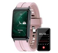 Non-invasive GLUOOSE Test Smart Watch For Man Women, ECG+PPG+HRV Monitoring Smartwatch, 24-hour Blood Pressure Detection Bracelet, Heart Rate/Body Temperature Meter Fitness Tracker(Color:Pink)