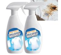 Non Ionic Emulsifier Clothing Cleaner,Clothes Oil Laundry Cleaning Remover,Multi-Purpose Cleaner,Strong Decontamination For Grease/Oil/Food On Clothes And Shoes,Universal Household Cleaner (2Pcs)