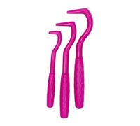 Non-irritating Tick Hook Tick Hook for Long Haired Pets 3pcs Pet Flea Remover Set Effective Tick Removal Tools for Pets Pink