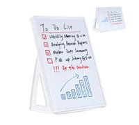 Non-magnetic A5 Mini Desktop Dry Erase Board Whiteboard (21 cm x 15 cm) Desktop Whiteboard with Stand, Small Dry Erase White Board Standable (Basic)