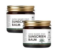 Non Nano Zinc Oxide Sunscreen Balm, 2 Pack Natural Mineral Sunscreen For Face & Body, Grass Fed Beef Tallow Moisturiser, UVA/UVB Protection, Non-Greasy Reef Safe Formula For Face & Body | Women & Men