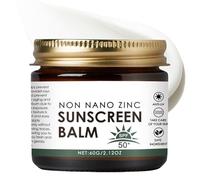 Non Nano Zinc Oxide Sunscreen Balm - Tallow Sunscreen Spf 50 for Face & Body - Waterproof Non Greasy Sun Protection,Moisturizing Natural Formula