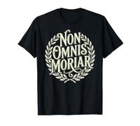 Non Omnis Moriar Latin Quote Stoic Philosophy Wreath Lover T-Shirt