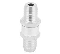 Non One Way Check Valve Aluminum Alloy for Fuel Gasoline Oil Petrol Wat Non Inline One Way Check Valve Aluminium Alloy Silver 16mm