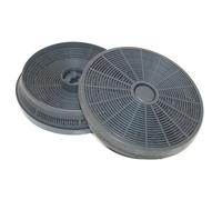 Non Original Beko 082620630 Carbon Charcoal Filter for Cooker Hood, 130 x 149 mm, Pack of 2, Black