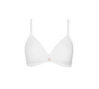 Non-padded plunge bra without underwire for women Lisca Laura Blanc 110A