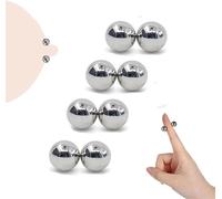 Non Piercing Magnetic Breast Beads Nipple Clitoris Labia Clamps Clips Penis Cock Ring Ball Lock Stretcher Scrotum Bondage Sex Toys Female Male (4 Pairs)