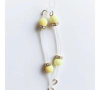 Non-Piercing Nipple Clamps, Adjustable Feather-Light Pressure for Sensual Play, Elegant Breast Jewelry for BDSM Exploration, Women’s Adult Toy (Yellow)
